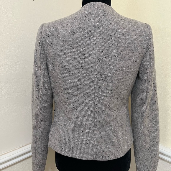 Mossimo grey wool jacket size M. Side zip pockets, zip front. Blazer styling. - Picture 3 of 9